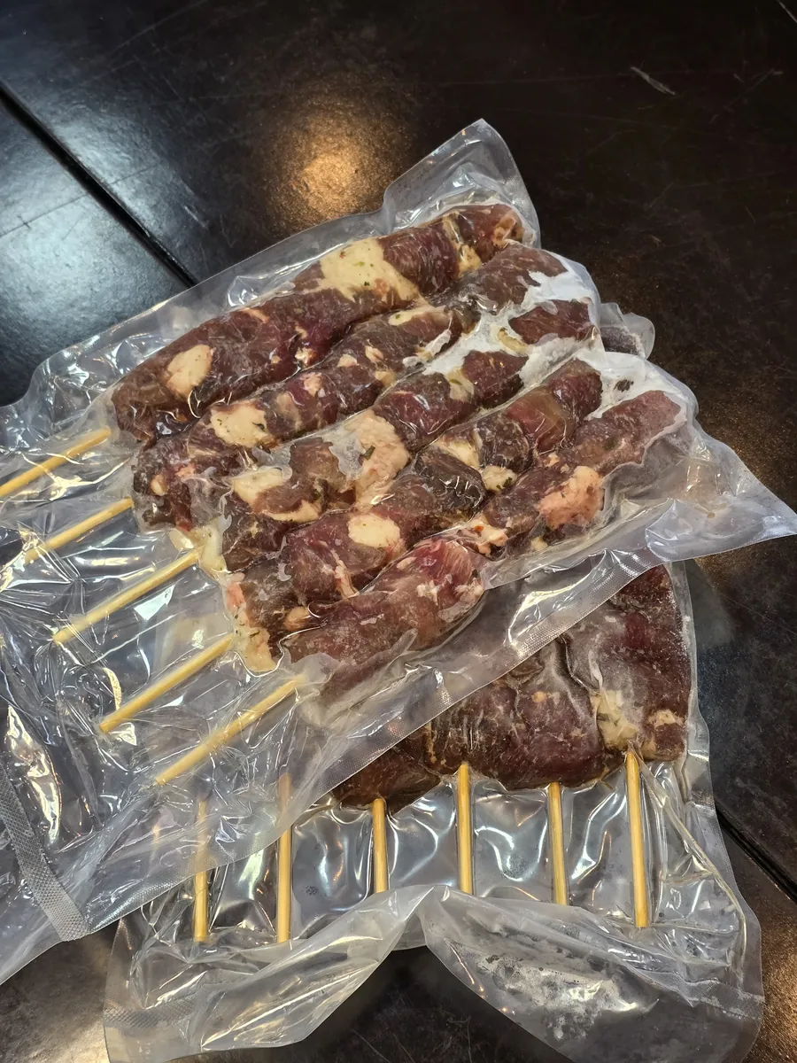 Espetinho de carne da Casa de Carnes 84